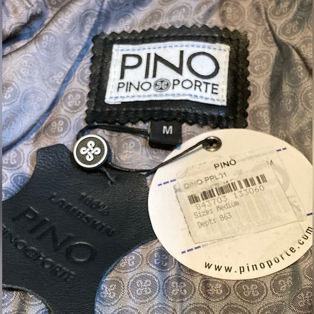 NWT Pino by Pinoporte Dino Leather Bomber Jacket - Sz M